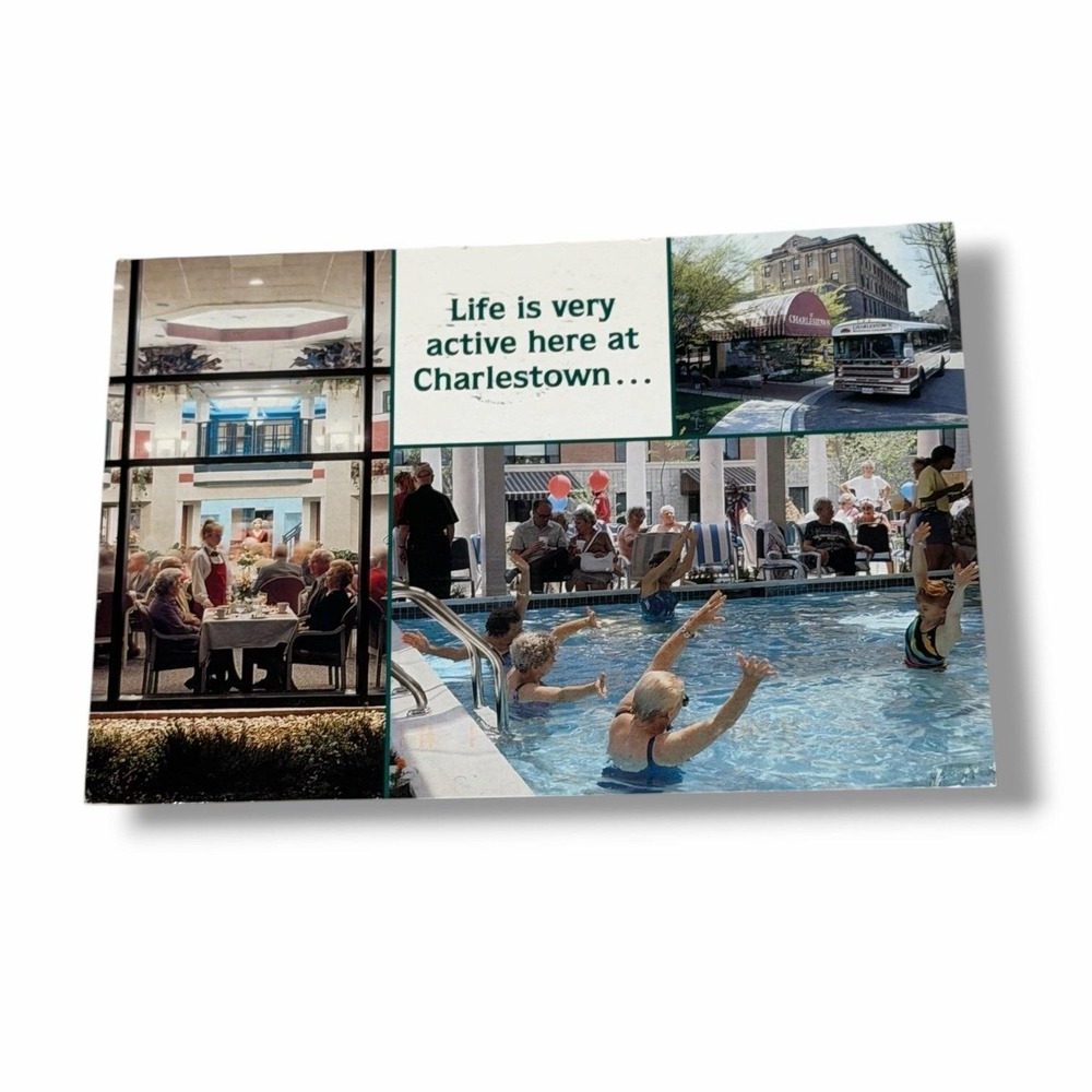 Postcard Charlestown Senior Living Community Ad Catonsville Maryland c2000 I211